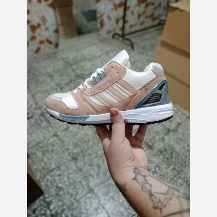 کتونی مردانه zx8000 طوسی کالباسی جدید باکیفیت اسپورت کتونی فانتزی